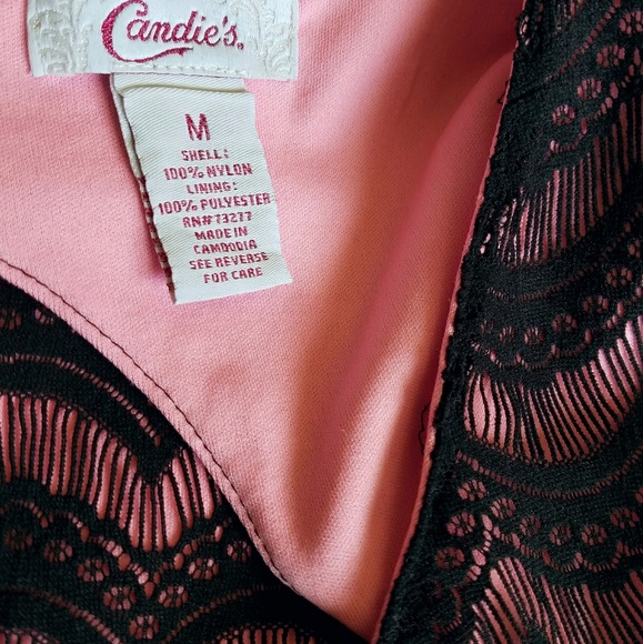 •HP• Candie's Black Lace Bodycon Dress - Picture 5 of 6